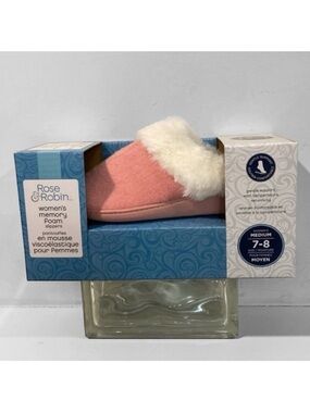 Rose & Robin Foam Slippers Size 7, 8 NWT